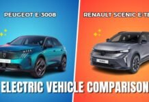 Peugeot e-3008 vs Renault Scenic E-Tech Peugeot e-3008 vs Renault Scenic E-Tech