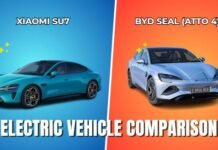 Xiaomi SU7 vs BYD Seal (Atto 4)