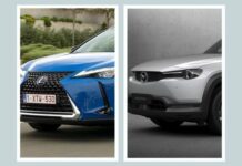Lexus UX 300e vs Mazda MX-30