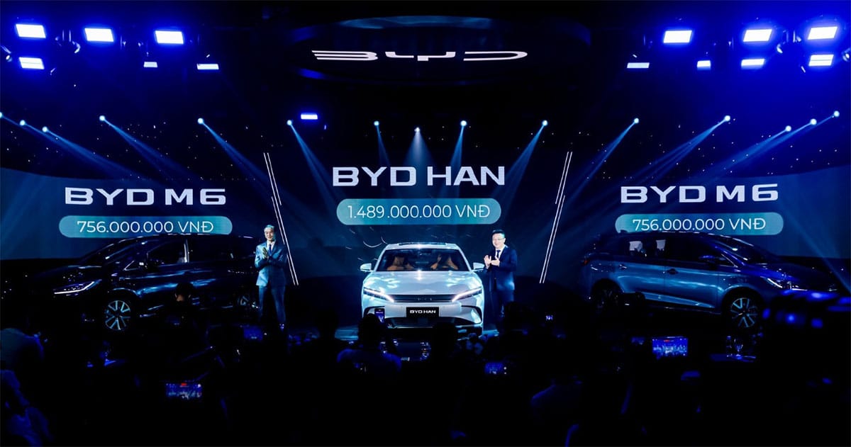 BYD launches Han EV sedan and the M6 electric MPV in Vietnam