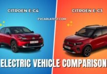 Citroen e-C4 vs Citroen e-C3 Citroen e-C4 vs Citroen e-C3