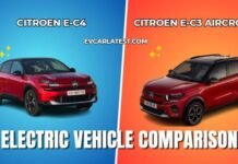 Citroen e-C4 vs Citroen e-C3 Aircross Citroen e-C4 vs Citroen e-C3 Aircross