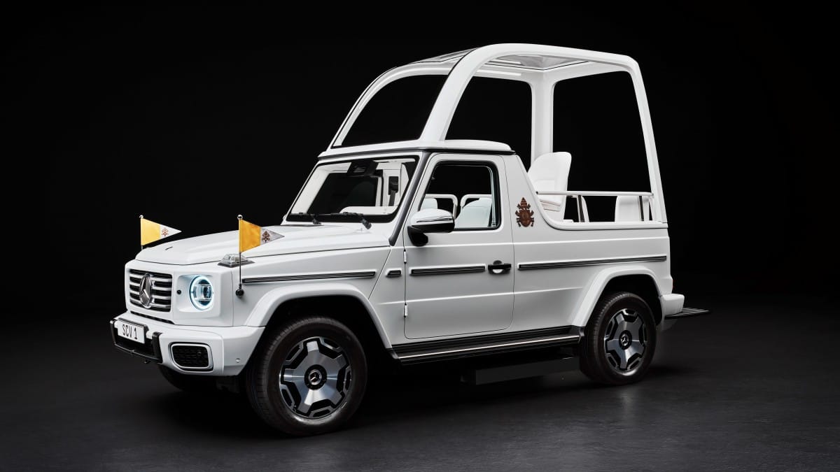 Mercedes-Benz Built A Custom electric G-Class For Pope Francis