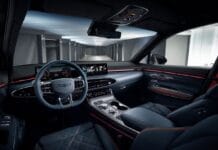 New Genesis GV70 Electric luxurious SUV interior shown