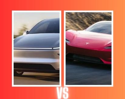 Tesla Model Y 2025 vs Tesla Roadster