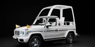 Pope Francis Receives a Custom Electric Mercedes-Benz G-Class Popemobile