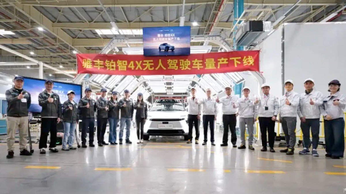 Toyota bZ4X Robotaxi Debuts in China With Pony.ai Self-Driving Tech