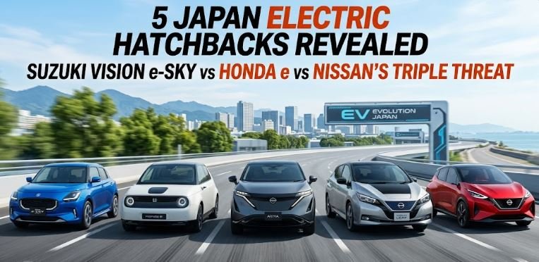 5 Japan Electric Hatchbacks Revealed: Suzuki Vision e-Sky vs Honda e vs Nissan’s Triple Threat 5 Japan Electric Hatchbacks Revealed: Suzuki Vision e-Sky vs Honda e vs Nissan’s Triple Threat
