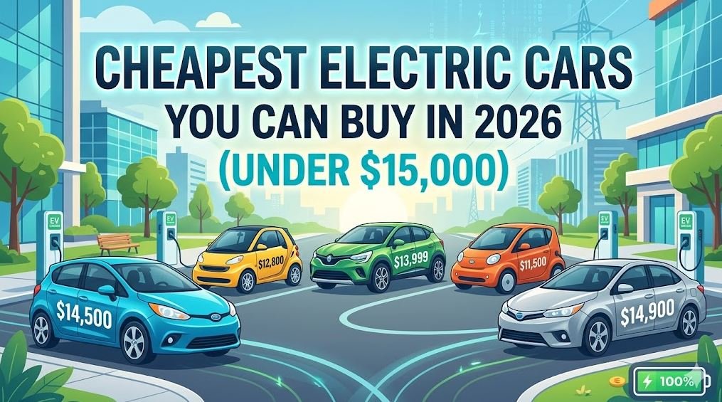 Cheapest Electric Cars You Can Buy in 2026 (Under $15,000)