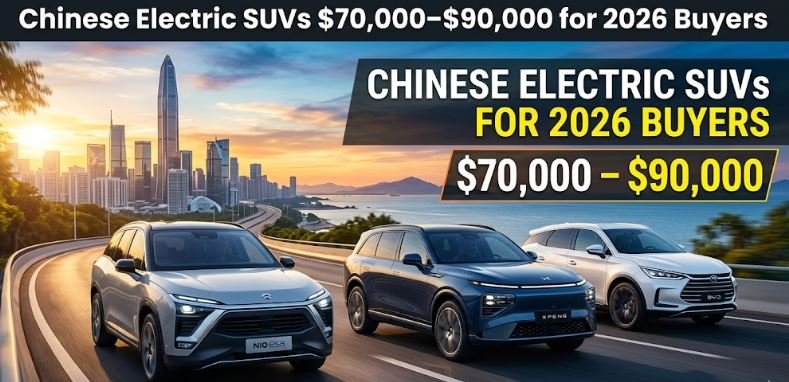 Chinese Electric SUVs $70,000–$90,000 for 2026 Buyers