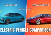 Xiaomi SU7 vs Tesla Model 3 Xiaomi SU7 vs Tesla Model 3