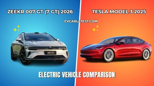 Zeekr 007 GT (7 GT) 2026 vs Tesla Model 3 2025