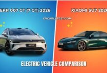Zeekr 007 GT (7 GT) 2026 vs Xiaomi SU7 2026 Zeekr 007 GT (7 GT) 2026 vs Xiaomi SU7 2026