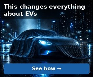 Mystery electric vehicle covered under a tarp at night, teaser banner for EVCarLatest article